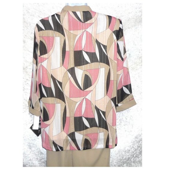 Women's Dress Suit Jacket Pants Kathy Roberts 2 piece Set size 8 NEW - Picture 3 of 8